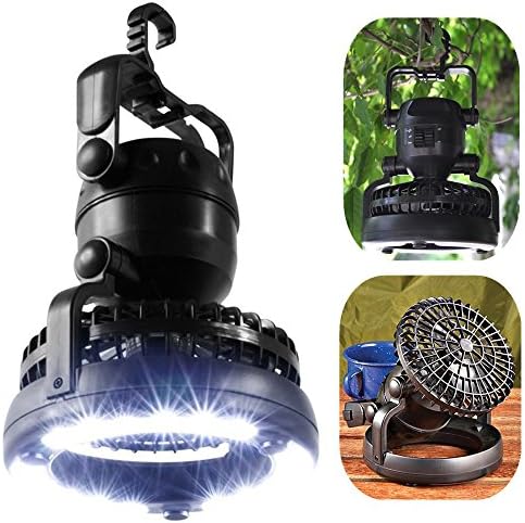 LED Camping Lantern Portable Tent Light with Ceiling Fan for Hiking, Emergencies Camping Lamp