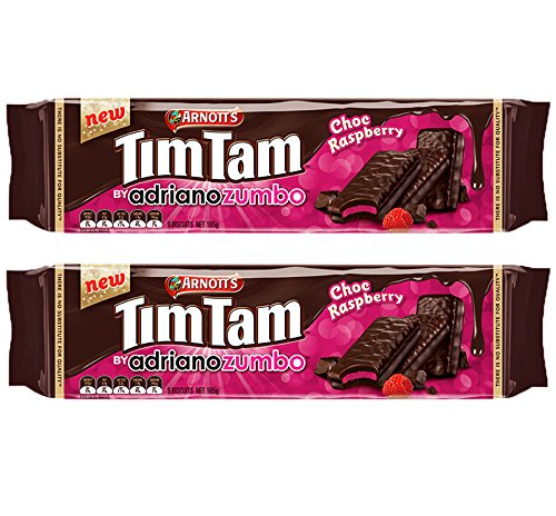 Tim Tam Cookies Arnotts | Tim Tams Chocolate Biscuits | Made in Australia | Choose Your Flavor (2 Pack) (Choc Raspberry)