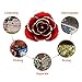 ZJchao 24K Red Rose Gifts for Her, Love Dipped Gold Real Rose Flower Preserved Eternal Christmas Anniversary Valentine's Day Present for Women/Wife/Girlfriend (Red)