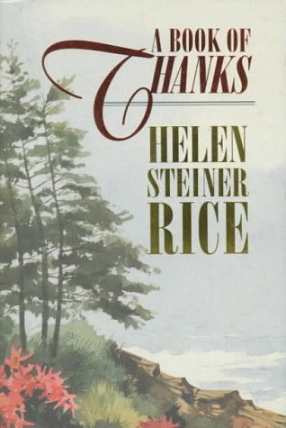 A Book of Thanks by Helen Steiner Rice