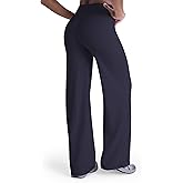 Sunzel Butt Lifting Wide Leg Yoga Pants Women No Front Seam Tummy Control High Waist Booty Gym Workout Straight Leg Bottoms