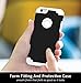 iPhone 6 Cases, Vogue Shop 2in1 Hybrid Hard PC Cover and Inner Soft Silicone Corner Protection High Impact Defender Combo Shell Phone Case for iPhone 6 6s 4.7 inch-Black