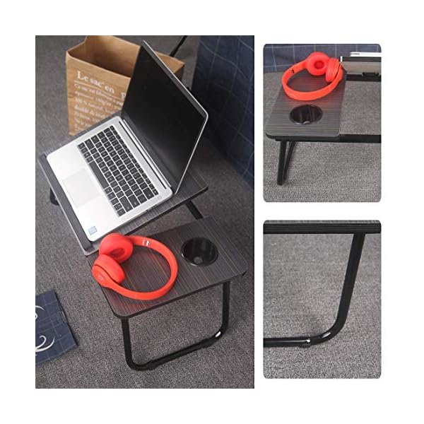 Laptop-Table-Foldable-Lap-Desk-Stand-Adjustable-Laptop-Table-for-Bed-Notebook-Desk-Portable-Notebook-Bed-Tray-Multifunction-Lap-Tablet-with-Cup-Holder Mnkyer Laptop Table Foldable Lap Desk Stand, Adjustable Laptop Table for Bed Notebook Desk Portable Notebook Bed Tray…