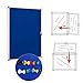 Swansea Pins Bulletin Board Enclosed Wall-Mounted Secure Display Board for Notice Message with Door and Keys,38x28inches(9xA4)