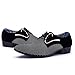 Blivener Men's Pointed Toe Suede Leather Dress Shoes Casual Oxford White US 12