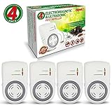 Repel-It Ultrasonic Pest Repeller Plug In, Dual-Technology Pest Control (5,000 sq ft) For Mice, Rats, Cockroaches, Spiders, Ants & Insects. (4 Pack - Full House Coverage)