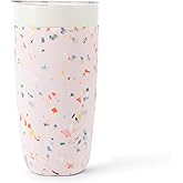 W&P Porter Insulated Tumbler 20 oz | No Metallic Aftertaste Ceramic Coated for Water, Coffee, & Tea | Wide Mouth Vacuum Insulated | Dishwasher Safe, Blush Terrazzo