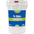 Rx Clear Stabilized Granular Chlorine | 50 Pound Bucket | Use As Bactericide, Algaecide, & Disinfectant in Swimming Pools and Spas | Fast Dissolving and UV Protected
