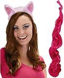 Bundle - 2 items: My Little Pony Pinkie Pie Pink Headband Ears and Tail Set