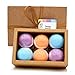 Lush Bath Bombs with Ring Gift Set - Bathe Bomb 6 Vegan Aroma Spa Fizzes - Basin Bath Bombs Luxury Gift for Her/Him, Valentine, Wife, Girlfriend, Men or Birthday