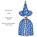 Halloween Costumes Witch Wizard Cloak with Hat for Kids Children Boys Girls Halloween Props Set (Blue)