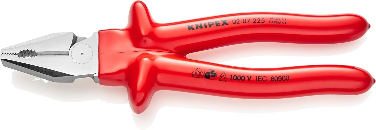 KNIPEX High Leverage Combination Pliers 1000V-insulated (225 mm) 02 07 225