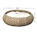 Petpals Hand Made Paper Rope Round Bed for Cat/Dog/Pet Sleep with Pillow, Naturalthumb 1