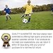 Colorfox Number Socks, Custom Teen Team Number Sports Mid Calf Crew Socks for Boys Girls 1 Pair Black