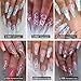 Saviland Builder Gel - Glitter Gel Nail Kit 6 Colors Nail Extension Gel Nail Enhancement Manicure Kit for Gel Polish Starter and Professional Nail Technician Gift Box Set