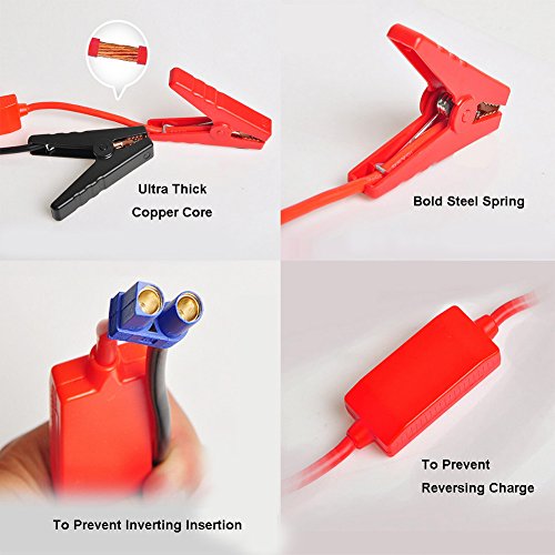 Glantop® Universal Replacement Jumper Jump Starter Cable Clamp Booster