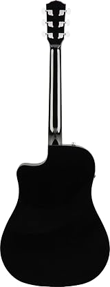 Fender CD-60SCE Dreadnought Walnut Fingerboard Black with Free Lessons view 8