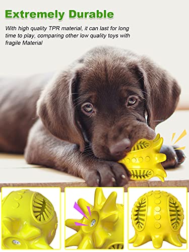 CADO SHY Dog Toys for Small Dogs Breed Puppies, Squeaky Dog Chew Toy for Aggressive Chewers, Interactive Teething Cleaning Chewing Toy Indestructible, Suitable for 20-50lbs Small and MediumDogs