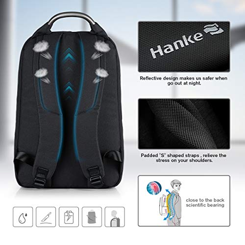 Hanke Carry on Backpack 18 Inch Casual Travel Backpack Durable Anti