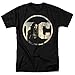 Justice League Movie Aquaman Logo T Shirt & Stickers (Medium) Black