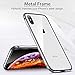 ESR iPhone X Bumper Case, Metal iPhone Frame Armor with Soft Inner Bumper[No Signal Blocking][Raised Edge Protection] for iPhone X(Silver)