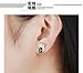 Tidoo Jewelry Lovely Cute Black Owl Studs Earring