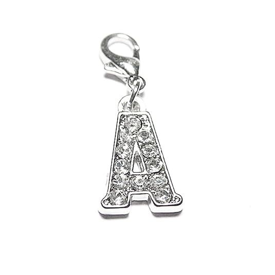 AKKi jewelry Charm Buchstaben Alphabet Anhänger Silber Charms Charmed Club für bettel - Armband Kette Swarovski Kristalle kar