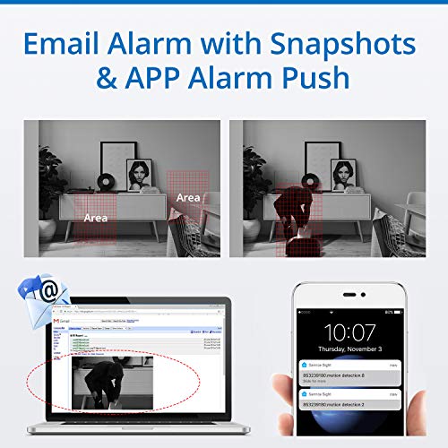 SANNCE 1080P Outdoor Surveillance Cameras Bullet IP Camera IP66 ...