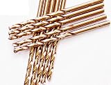 9/64" Inch 10Pcs Pack HSS Cobalt Drill Bits Jobber Length HSS Drill Bit 135 Deg. Split Point Metal Drill Bits For Steel, Metal, Iron, Copper, Aluminum. (9/64"-10PCS)