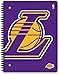Los Angeles Lakers NBA 1-Subject School Notebooks, 2 Pack, 70 Pages Each, 8