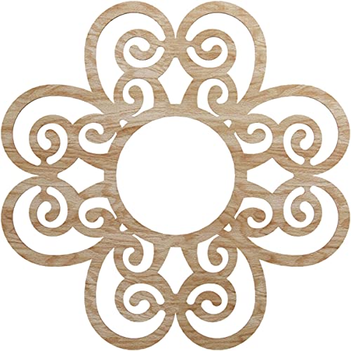 Ekena Millwork 28"OD x 9 5/8"ID x 1/4"T Cohen Wood Fretwork Pierced Ceiling Med…