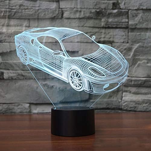 Porsche Car 3d Night Light, Led Acrylic Visual Light Child Touch Illusion Gift Gift Light