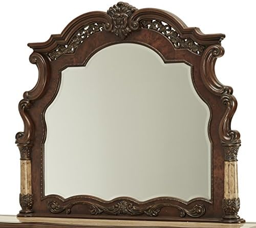 Michael Amini Victoria Palace Dresser Mirror, Light Espresso