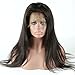 Eayon 360 Lace Frontal Wigs Natural Straight Brazilian Remy Human Hair Lace Wigs with Baby Hair for Women 22inch Natural Color 150% Density