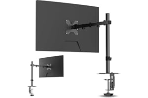 Pholiten Single Monitor Arm,Single Monitor Desk Mount,Adjustable Monitor Mount for 32inch Screen,Holds Up to 22lbs,100x100 Ve