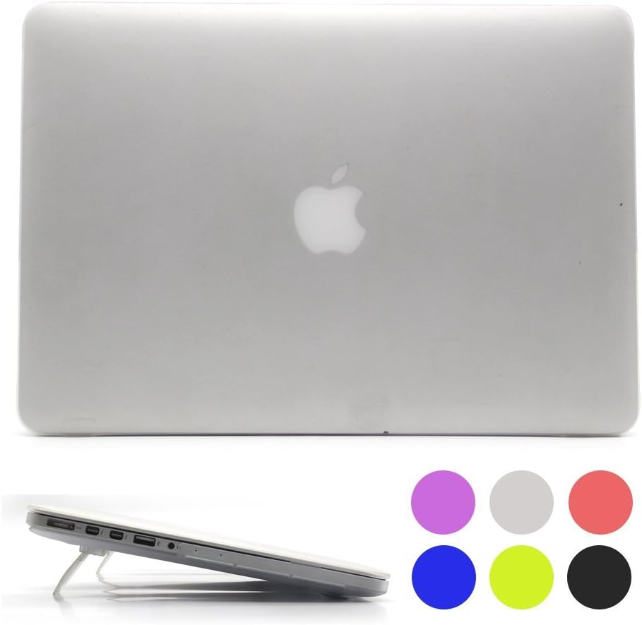 Macbook Pro 13 Retina Case with Foldable Stand, Alope [Cooling Series] Durable Elasticity Material Laptop Cover Case for Apple Macbook Pro 13 Retina Display -Model: A1502 & A1425 (Clear)