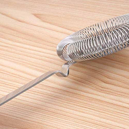 MOTZU Edelstahl Barsieb,Gold Cocktail Sieb mit Cocktailrührlöffel,Cocktailsiebe Cocktailshaker Cocktail Mixer Filter… – Bild 5