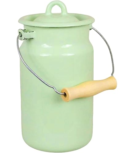 Amazon.com: TG,LLC Treasure Gurus White Enamel Milk Can Rustic