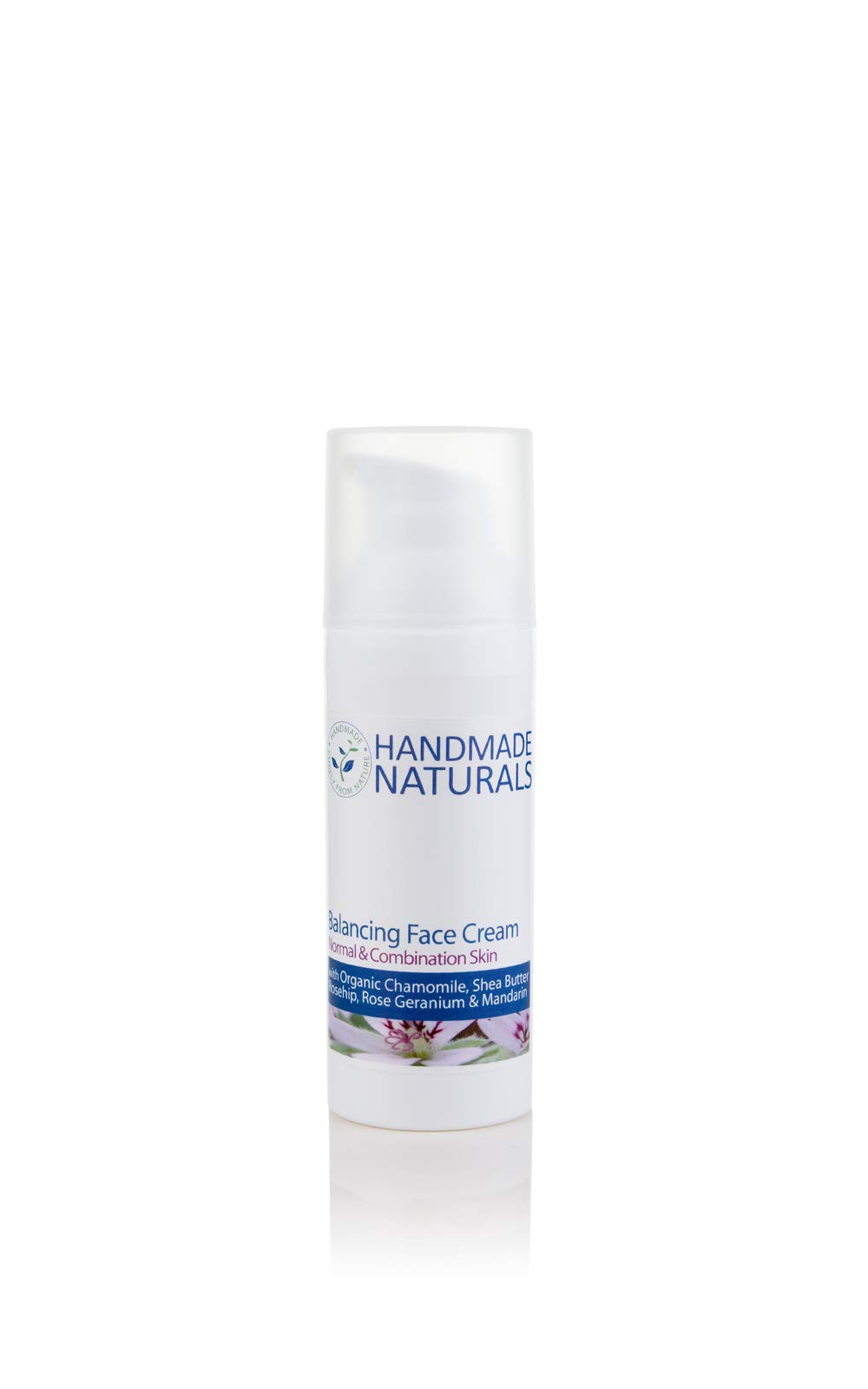 Handmade Naturals Balancing Face Cream with Organic Shea Butter Rosehip Jojoba Peach Kernel, 50 ml