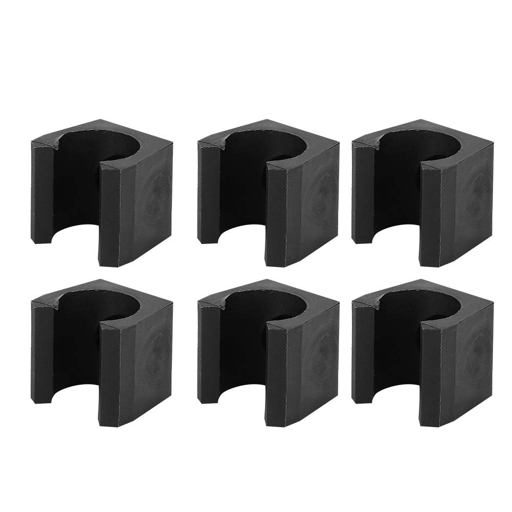 Pool Cue Clips, 6 Pieces, Plastic Billiards Rack Holder Organizer Carrier for Storage