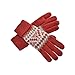 YAN & LEI Women's Trees and Flower Stem Knitted Winter Gloves with Roll Up Cuffs
