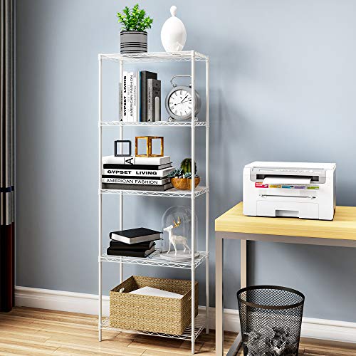 HOMEFORT 5Tier Wire Shelving 5 Shelves Unit Metal Storage Rack Durable Organizer Perfect for