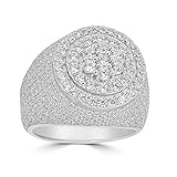 HarlemBling Solid 925 Sterling Silver Men's Ring