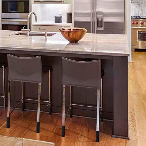 furniture pads 32 Pcs chocolate color black Protective floor kitchen chairs socks for table etc table chair legs cover