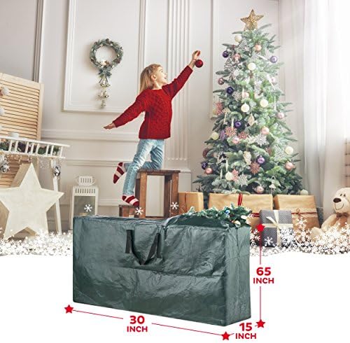Domett Premium Christmas Tree Storage Bag, Extra Large Holiday Decoration Container, Holds up to 9 Feet Artificial Trees