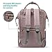 Zuzuro Diaper Mommy Bag - Waterproof Backpack w/Large Capacity & Multiple Pockets for Organization. Ideal for Travel Nappy Bags - W/Insulated Bottle Pocket. 2 Stroller Hooks Incl (Gray)