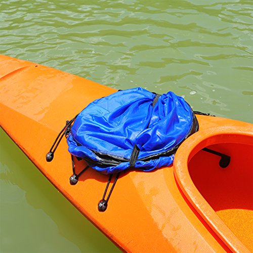 RENHAIGY Tandem Clear Kayak Wind Sail Kit Downwind Paddle Popup Board Inflatable Foldable Canoe Boats Accessories 42 Inches Durable Surfing Easy Setup Deploys Quickly Compact Portable - Thumbnail 3