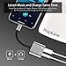 Earphone/Headphone 3.5mm Jack Adaptor Charger Cable Splitter for iPhone, 2 in 1 Headset AUX Audio Dongle Music Splitter Cable Accessories Compatible with iPhone Xs/XR/X/8&Plus/7&Plus/iPad/iPod/iOS 12thumb 1