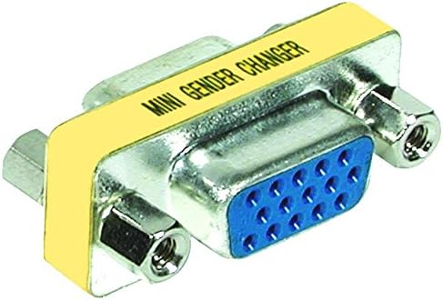 Saliency DB New 15 HD/DB/15 VGA/SVGA KVM Gender Changer Adapter Female to Female(F-F) SVGA Connector Pack of 5