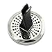 Jenia 30mm Car Air Freshener Aromatherapy Essential Oil Diffuser Locket With Vent Clip Stainless Steel